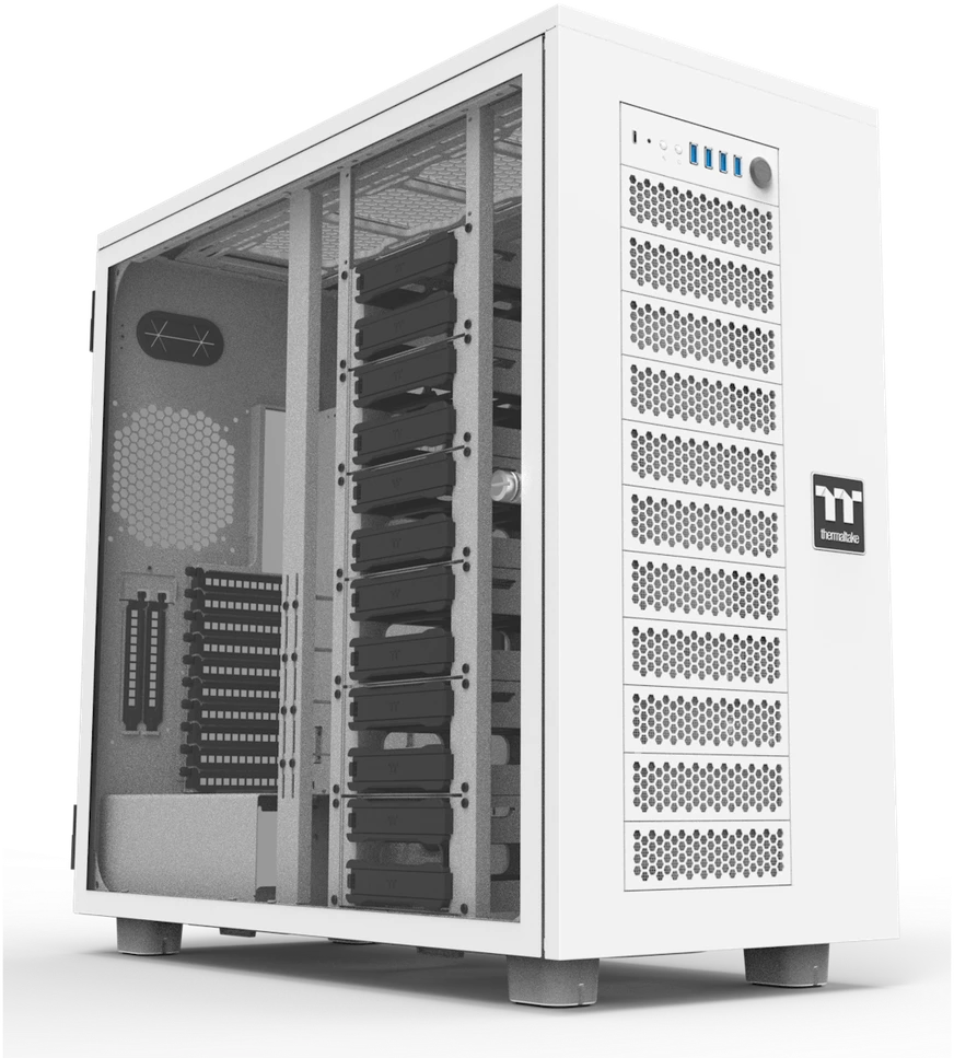 Didelis Thermaltake AX700 TG Snow Baltas