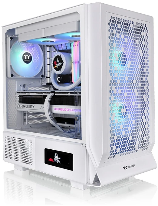 MIDI Thermaltake Ceres 330 TG ARGB Snow Baltas