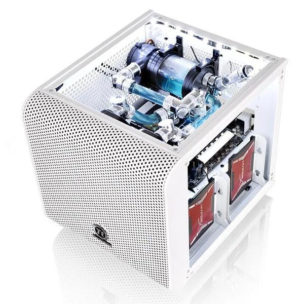 Housing Thermaltake CA-1B8-00S6WN-01 (Mini ITX, baltos spalvos)