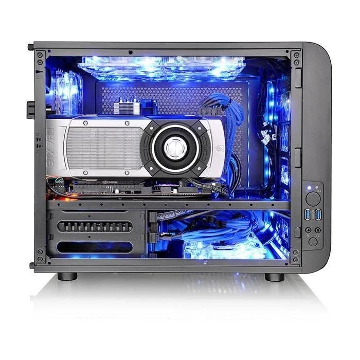 Korpusas Thermaltake Core V21 microATX Window Juodas