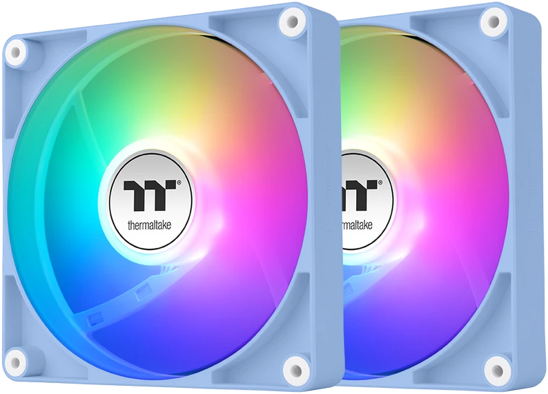 Mėlyni Thermaltake CT120 ARGB ventiliatoriai 2 vnt.