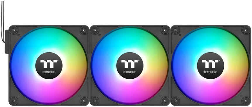 „Wentylator Thermaltake CT120 EX ARGB Sync“ 3 vnt. juodos spalvos (CL-F181-PL12SW-A)