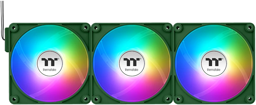 „Thermaltake CT140 EX ARGB Sync Racing Žalias“ 3 colių pakuotė | Akumuliatoriaus laikiklis