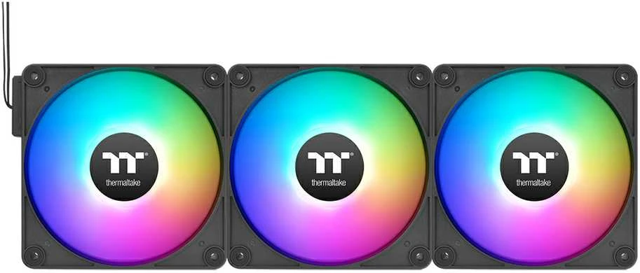 Thermaltake CT140 EX atvirkštinio ARGB sinchronizavimo ventiliatorius, 3 vnt., juodos spalvos (CL-F193-PL14SW-A)