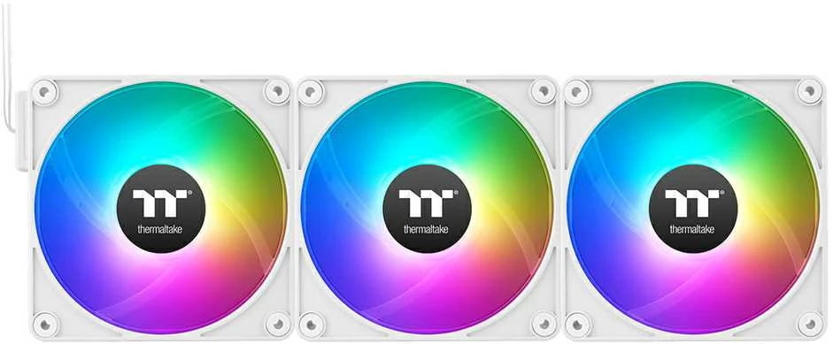 Thermaltake CT140 EX reversinis ventiliatorius, baltas, 3 vnt. ARGB Sync