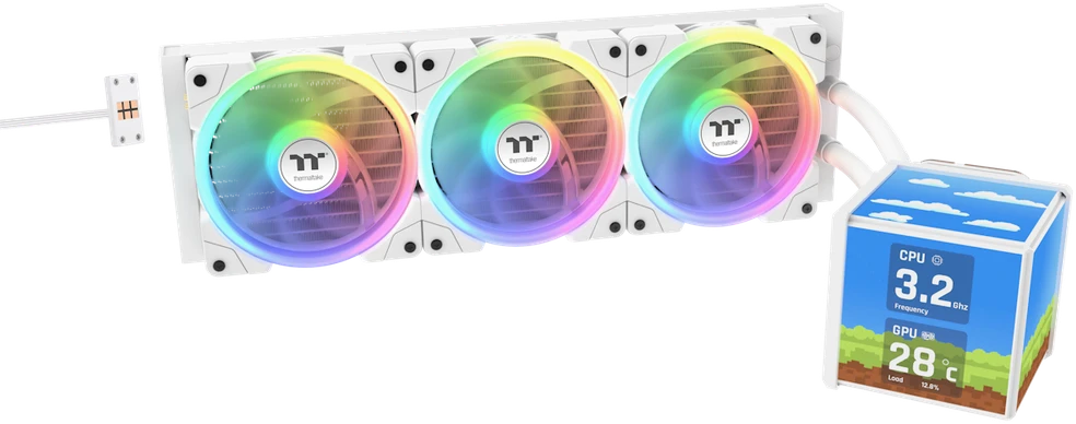 Thermaltake MINECUBE 360 aušintuvas su LCD ekranu