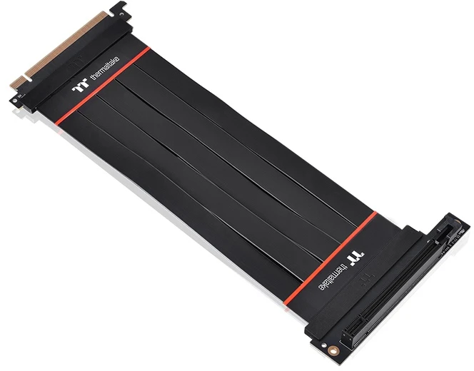 Ilgintuvas (extender)  Thermaltake Riser taśma - TT Premium PCI-E 4.0 x16 Extender - 300mm 90°