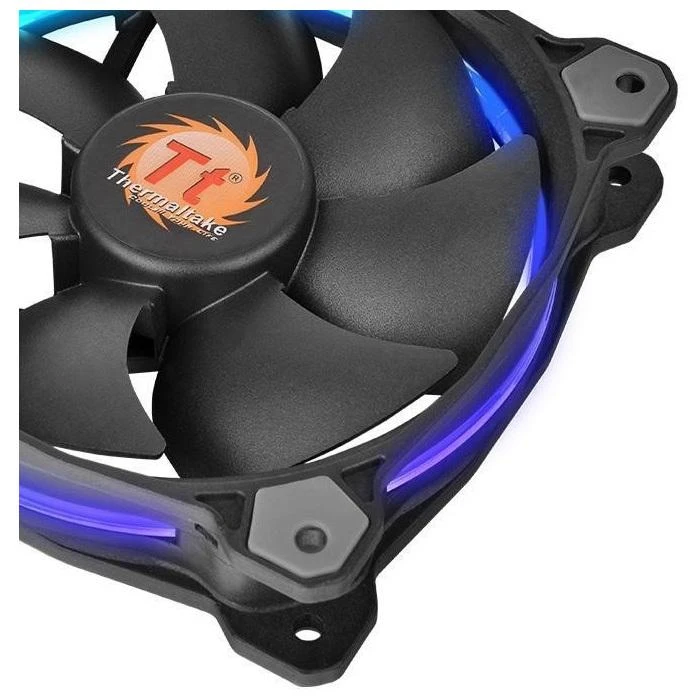 THERMALTAKE Riing 14 LED RGB rinkinys iš 3 didelio našumo korpuso ventiliatorių 3 dalys 140x140x25mm RGB LED triukšmas 28,1 dBA su LNC