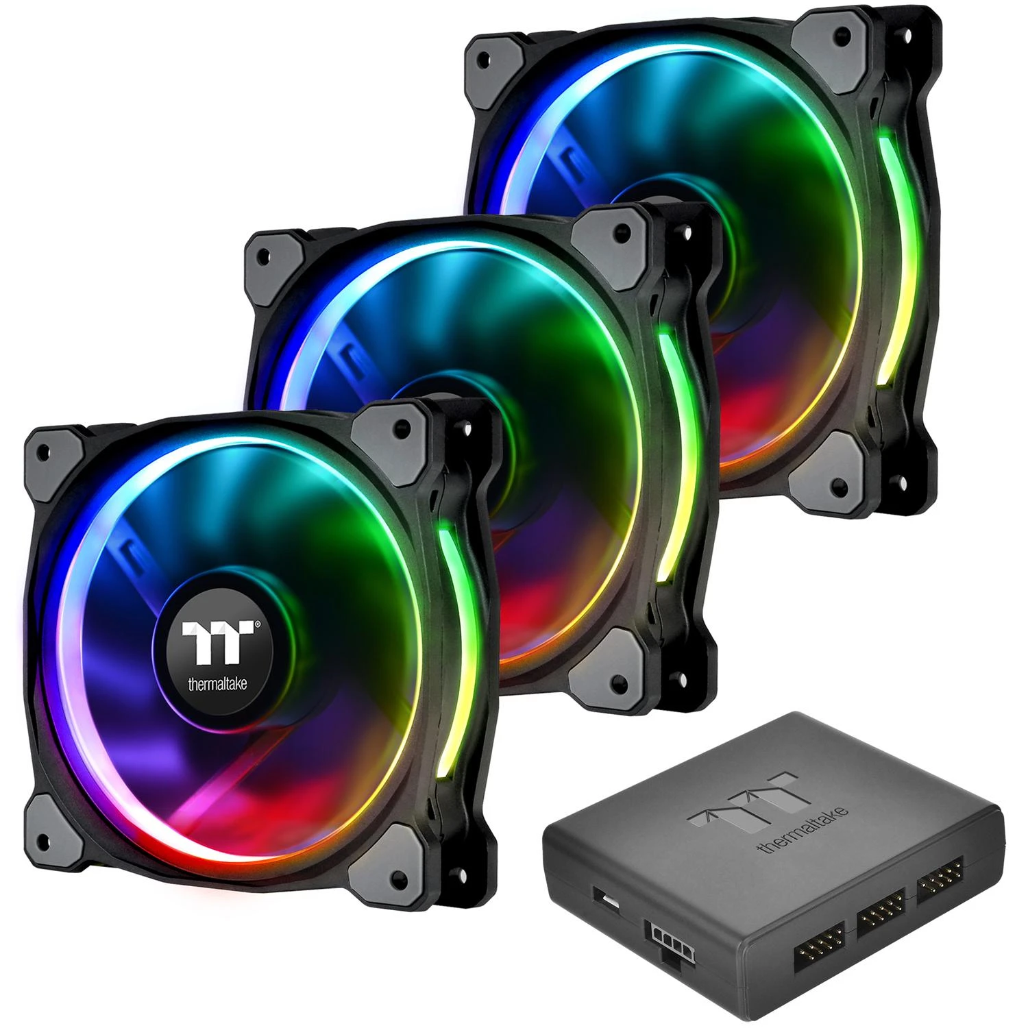 Ventiliatorius Thermaltake Riing 12 RGB Plus TT Premium Edition 3 Pack 3x120mm