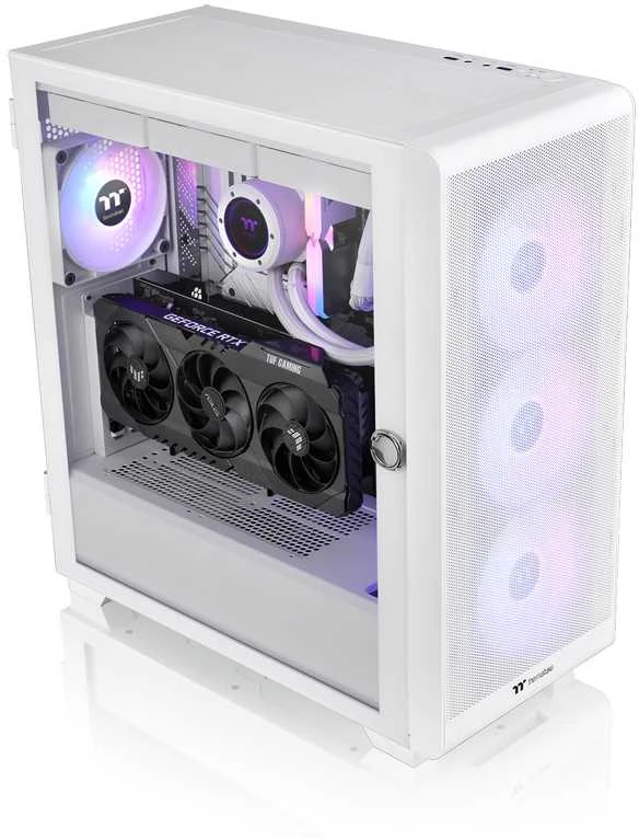 „Thermaltake S250 TG ARGB“ sniego baltos