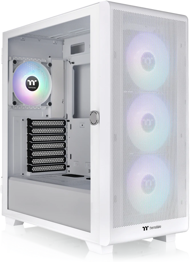 „Thermaltake S250 TG ARGB“ sniego baltos