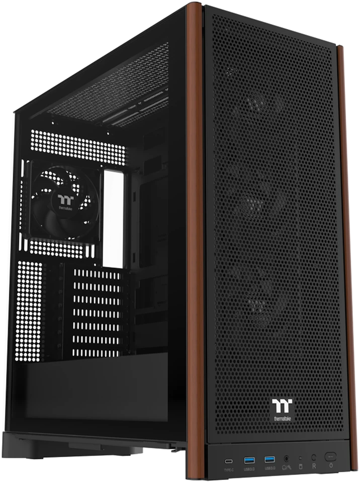 „Thermaltake S370 WS“ kompiuterio korpusas, „Midi-Tower“, E-ATX, grūdintas stiklas - juodas