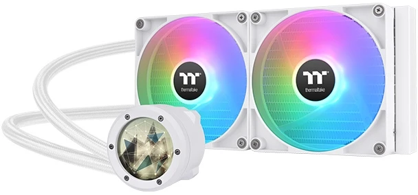 Chłodzenie wodne Thermaltake Thermaltake TH280 V2 Ultra ARGB Sync All-In-One Liquid Cooler Snow Edition, vandens aušinimas (baltas)