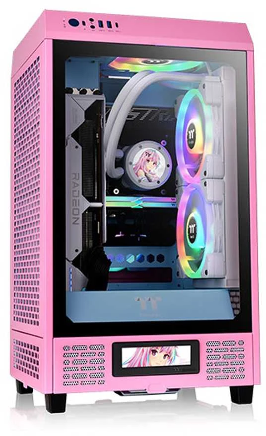Rožinė Mini Thermaltake The Tower 200 Bubble Rožinė