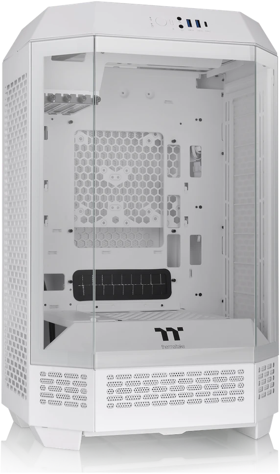 Thermaltake The Tower 300, Tower tipo korpusas - baltas, grūdintas stiklas
