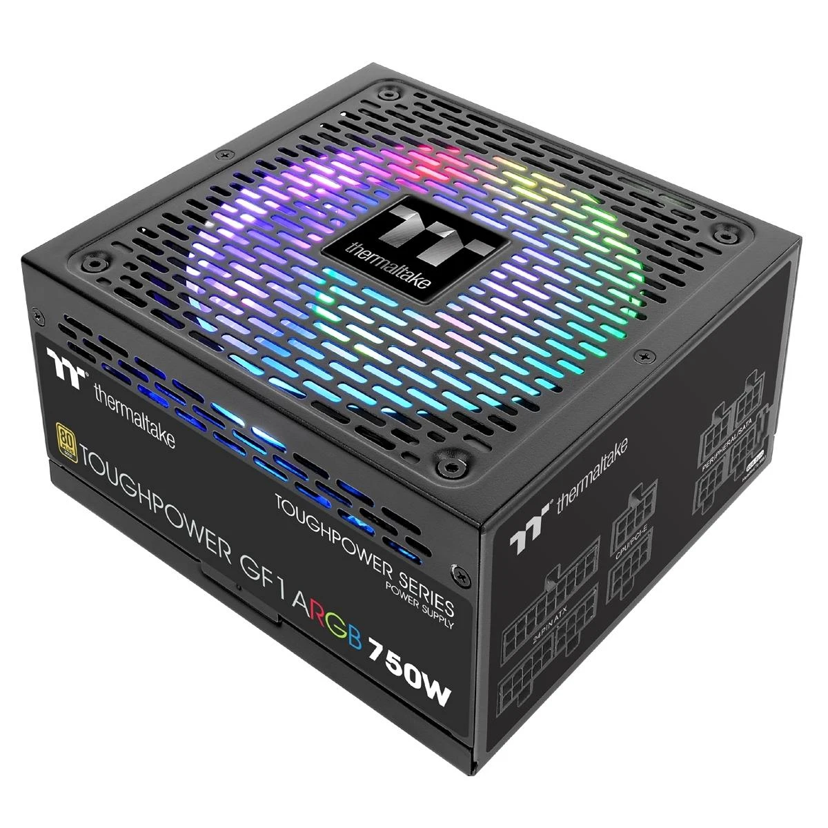Thermaltake PS-TPD-0750F3FAGE-1 maitinimo blokas 750 W 24 kontaktų ATX ATX Juodas