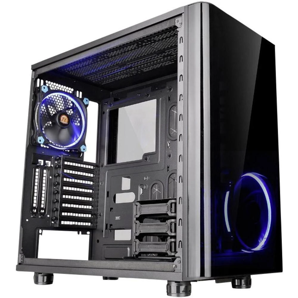 Thermaltake View 31 Tempered Glass Juodas