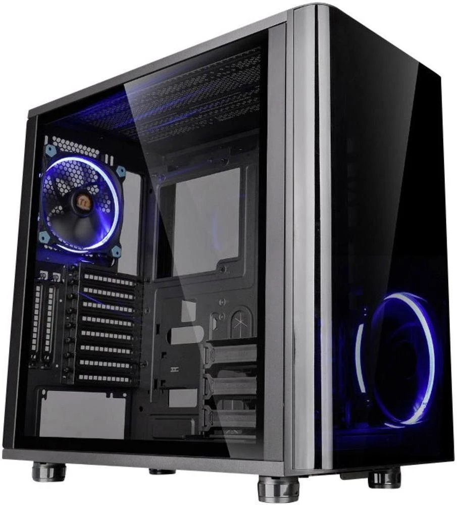 Thermaltake View 31 Tempered Glass Juodas