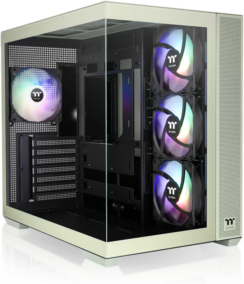 Midi Thermaltake View 380 TG ARGB Matcha Žalias