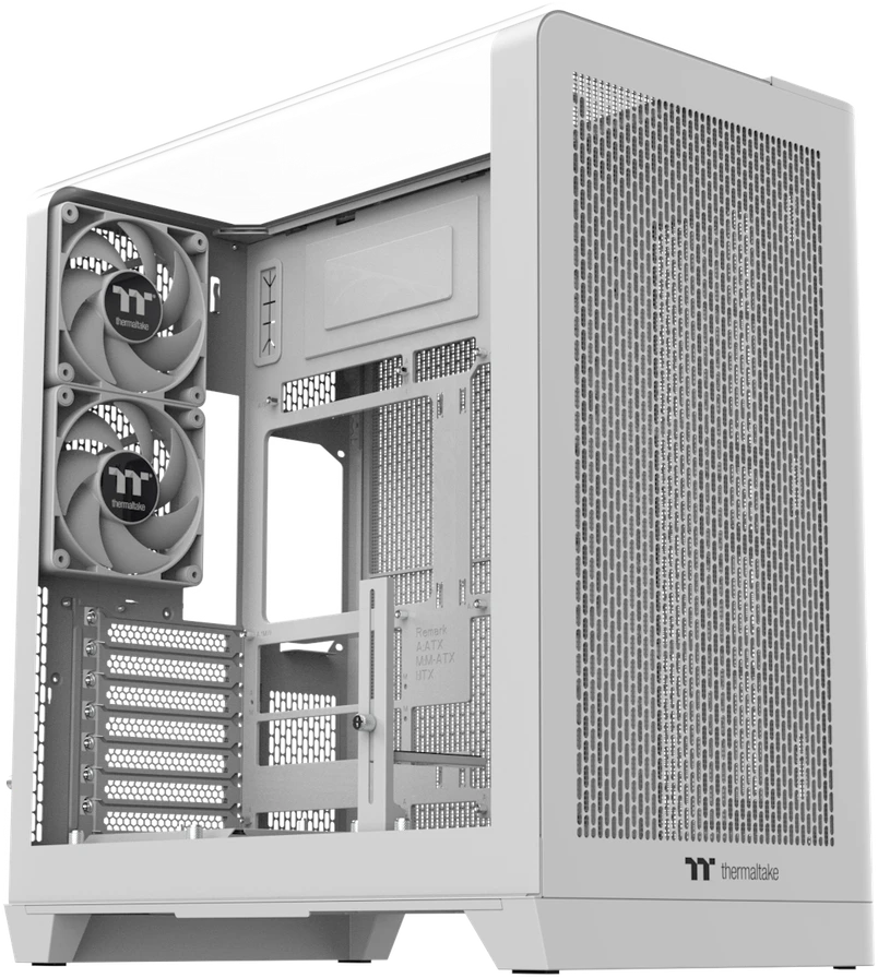 Midi Thermaltake View 390 Air Snow Baltas