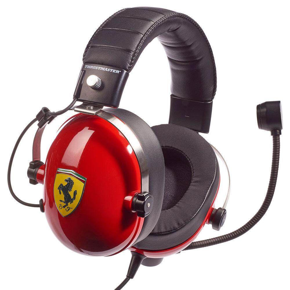 Thrustmaster | Ausinės Žaidimams | DTS T Racing Scuderia Ferrari Edition | su laidu | Over-Ear | Raudona/Juodas