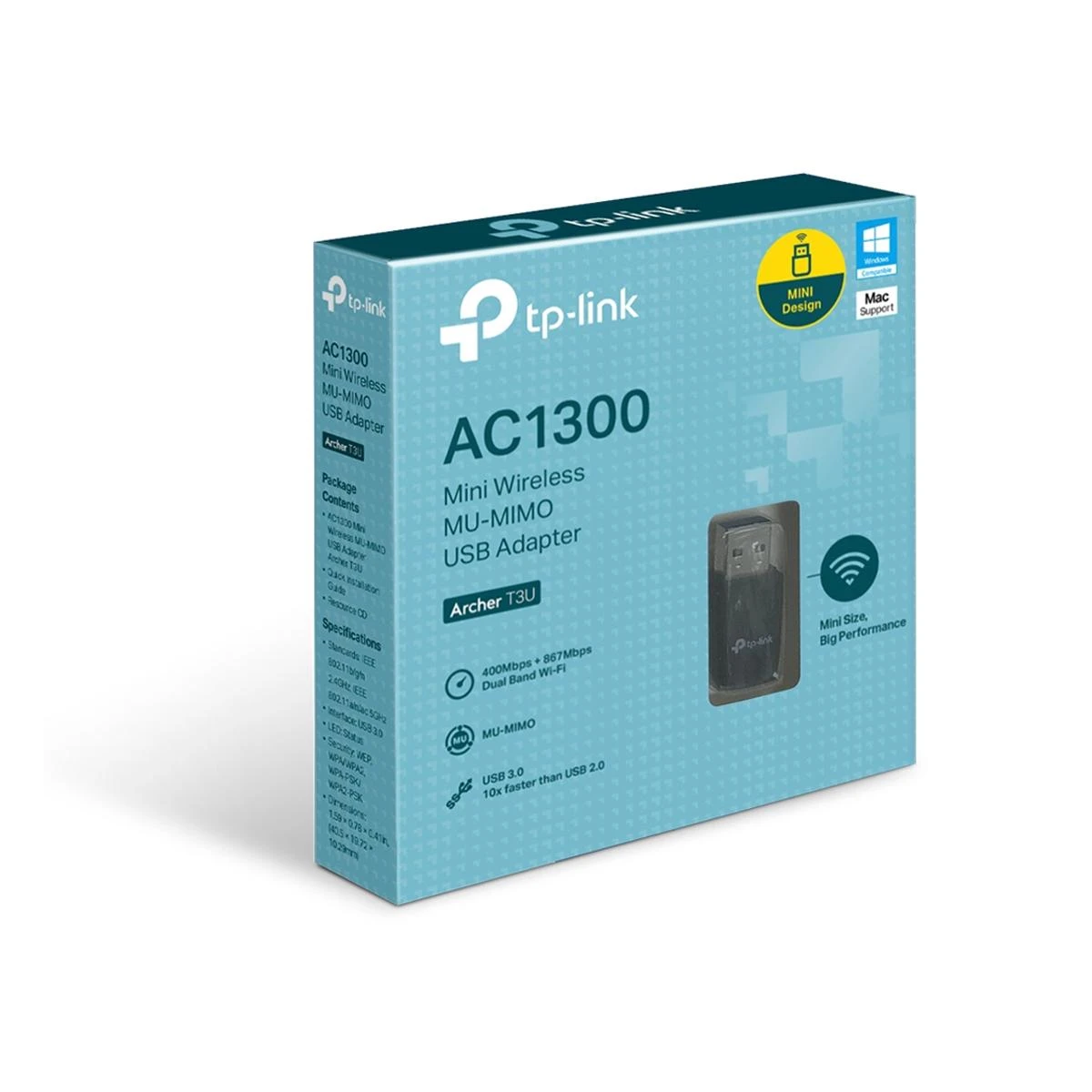 TP-LINK AC1300 WiFi USB adapteris