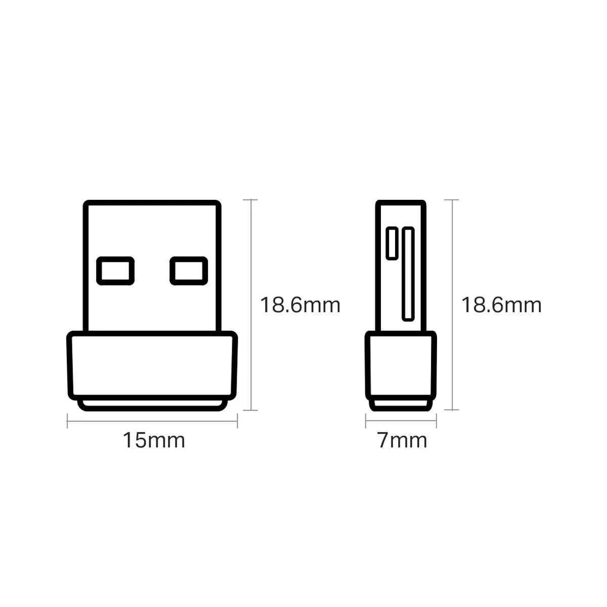 TP-LINK AC600 WiFi Nano USB adapteris