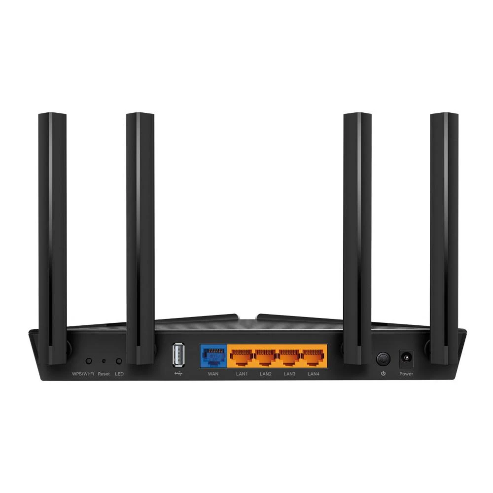 TP-LINK Archer AX20 belaidis maršrutizatorius Dviguba juosta (2,4 GHz / 5 GHz) Gigabitinis eternetas Juoda