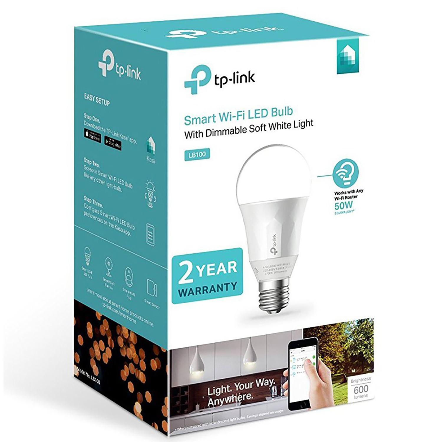 TP-LINK išmani Wi-Fi LED lemputė LB100, E27 7W 600LM