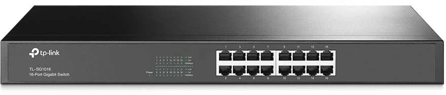 Šakotuvas TP-Link TL-SG1016 Netzwerk-Switch 16-Port, Unmanaged, 16x Gigabit RJ45