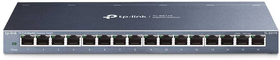 Šakotuvas TP-Link TL-SG116 nevaldomas jungiklis [16x Gigabit Ethernet]