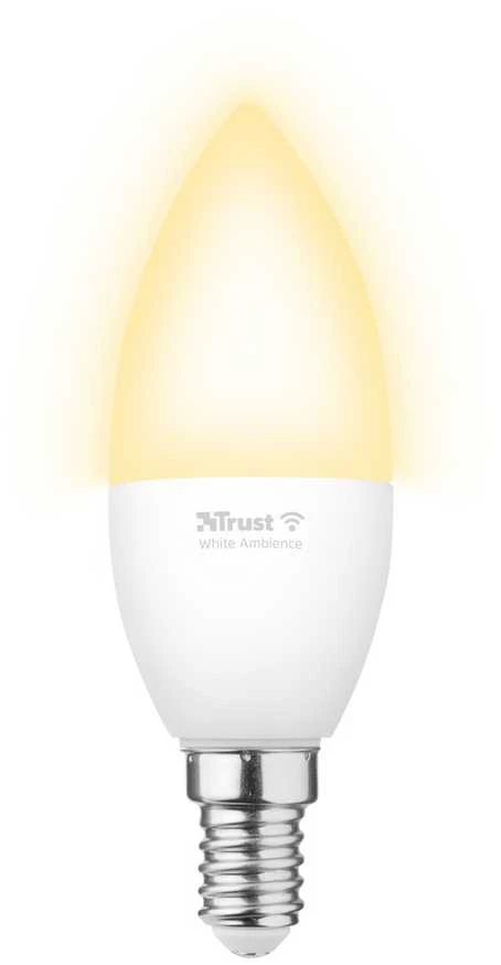 „Trust Computer Products Trust 71297“, išmanioji lemputė, „Wi-Fi“, „Baltas“, LED, E14, žvakė
