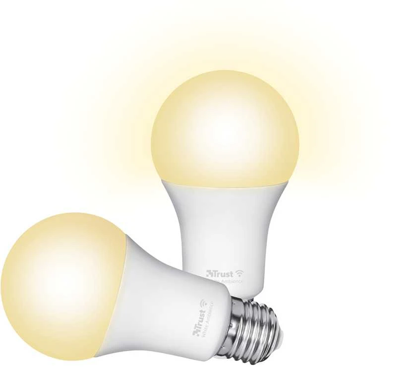 „Trust Computer Products Trust 71298“, išmanioji lemputė, „Wi-Fi“, „Baltas“, LED, E27, A formos