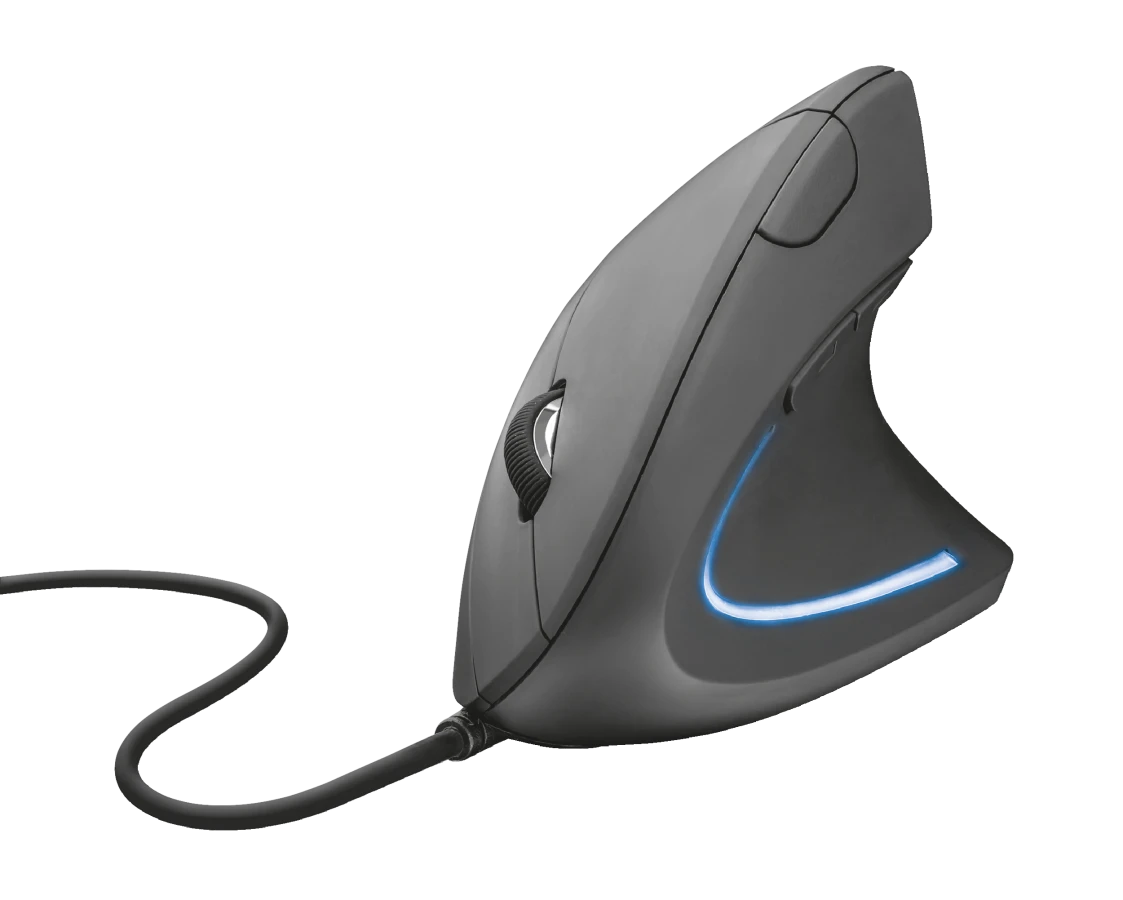 Kompiuterio pelė Trust USB Verto, ergonomiška, juodos spalvos