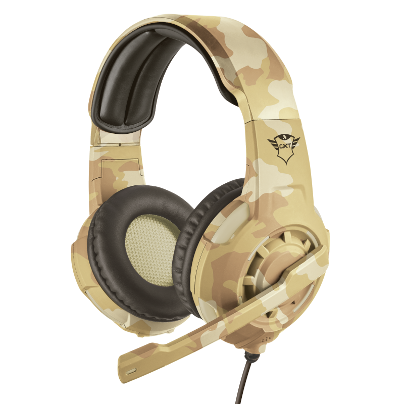 Žaidimų ausinės Trust GXT 310D Radius, Desert Camo, 22208