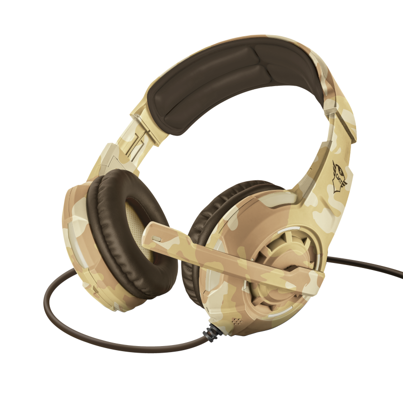 Žaidimų ausinės Trust GXT 310D Radius, Desert Camo, 22208