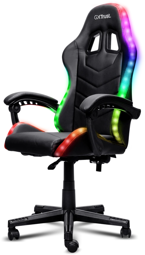TRUST GXT 704 RONIQ RGB juoda žaidimų kėdė