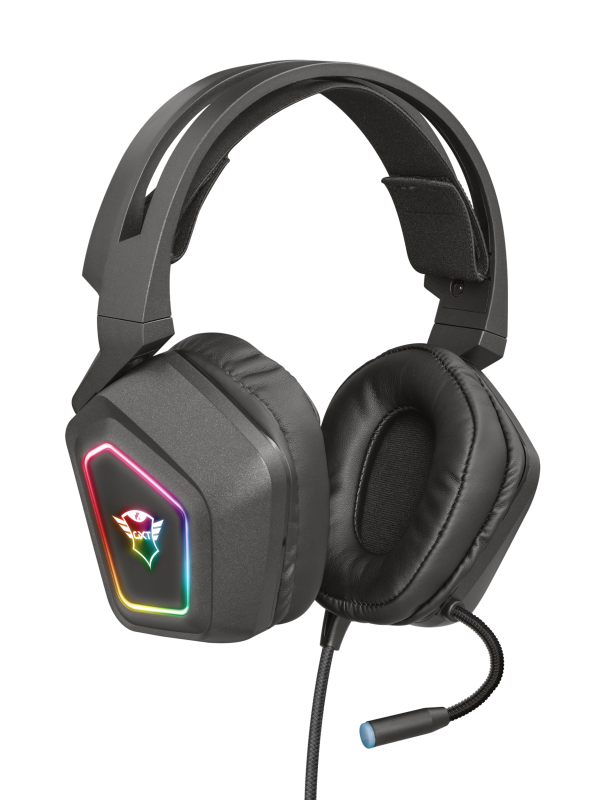 Žaidimų ausinės Trust GXT 450 Blizz RGB 7.1 Surround, 23191
