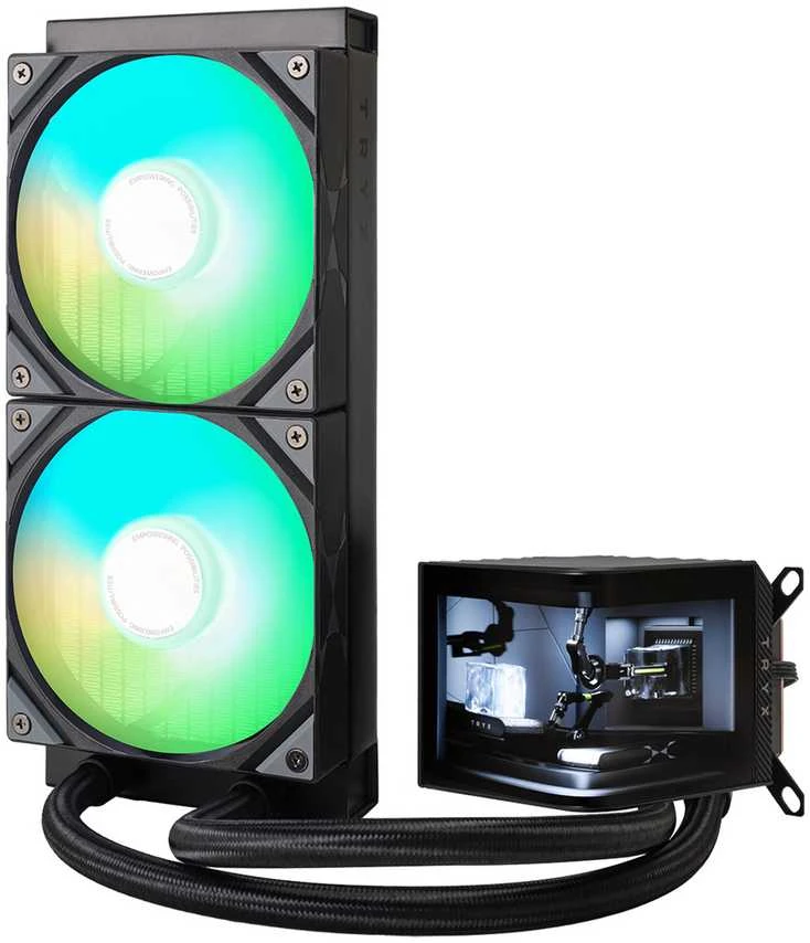 TRYX PANORAMA ARGB 240 All-in-One Liquid Cooling, 3D-AMOLED Ekranas – 240mm, juodos spalvos