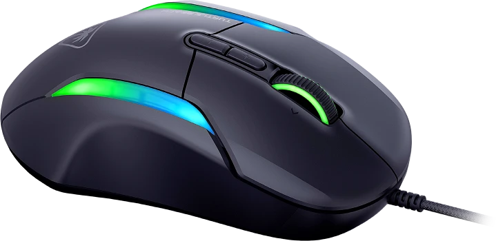 Turtle Beach Kone II Laidinė ergonominė RGB žaidimų pelė | Juoda