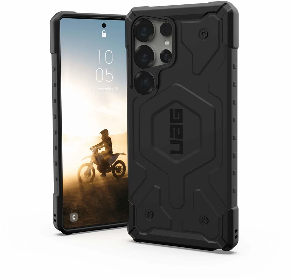 Dėklas Urban Armor Gear UAG Pathfinder w/ Magnet, Juodas - Samsung Galaxy S25 Ultra