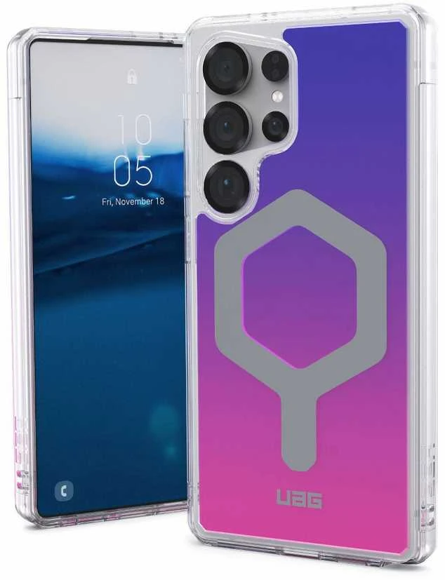 Dėklas Urban Armor Gear UAG Plyo Pro, Violetinė/Rožinė Ombre - Samsung Galaxy S25 Ultra