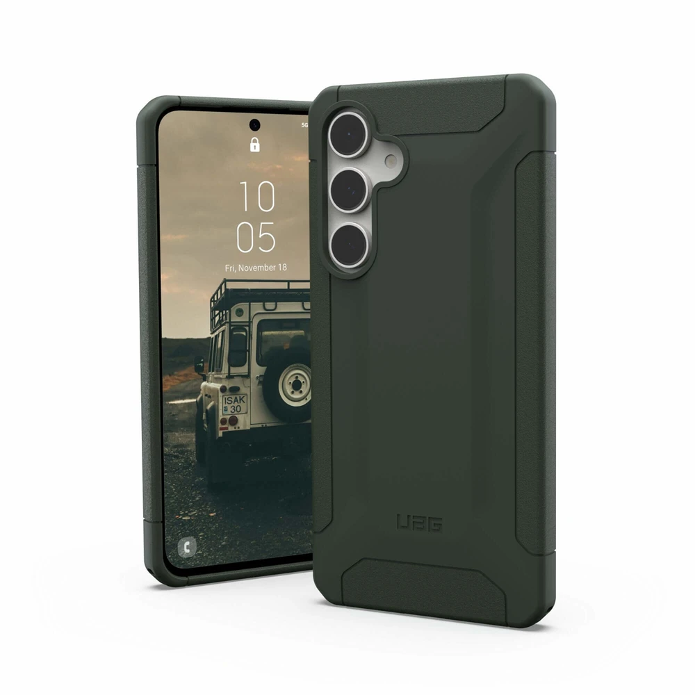 Dėklas Urban Armor Gear UAG Scout, alyvuogių pilkumo – Samsung Galaxy S24 FE