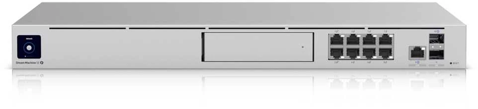 Šakotuvas Ubiquiti | „Viskas viename“ maršrutizatorius ir apsaugos šliuzas | UDM-SE | Nėra „Wi-Fi“ | 10/100/1000/2500 Mbit/s | Ethernet LAN (RJ-45) jungtys 8 | Palaikomas tinklelis | MU-MiMO Ne | Nėra mobiliojo plačiajuosčio ryšio