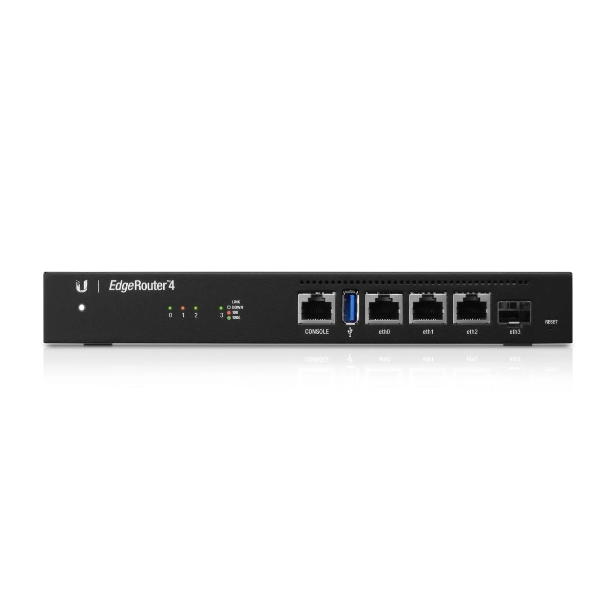 „Ubiquiti EdgeRouter ER-4“ Ethernet (RJ-45) maršrutizatorius, 4 branduolių MIPS64 | EdgeRouter ER-4 | Nėra „Wi-Fi“ | 10/100/1000 Mbit/s | Ethernet LAN (RJ-45) jungtys 4 | Palaikomas tinklelis | MU-MiMO Ne | Nėra mobiliojo plačiajuosčio ryšio | 1x USB 3.0
