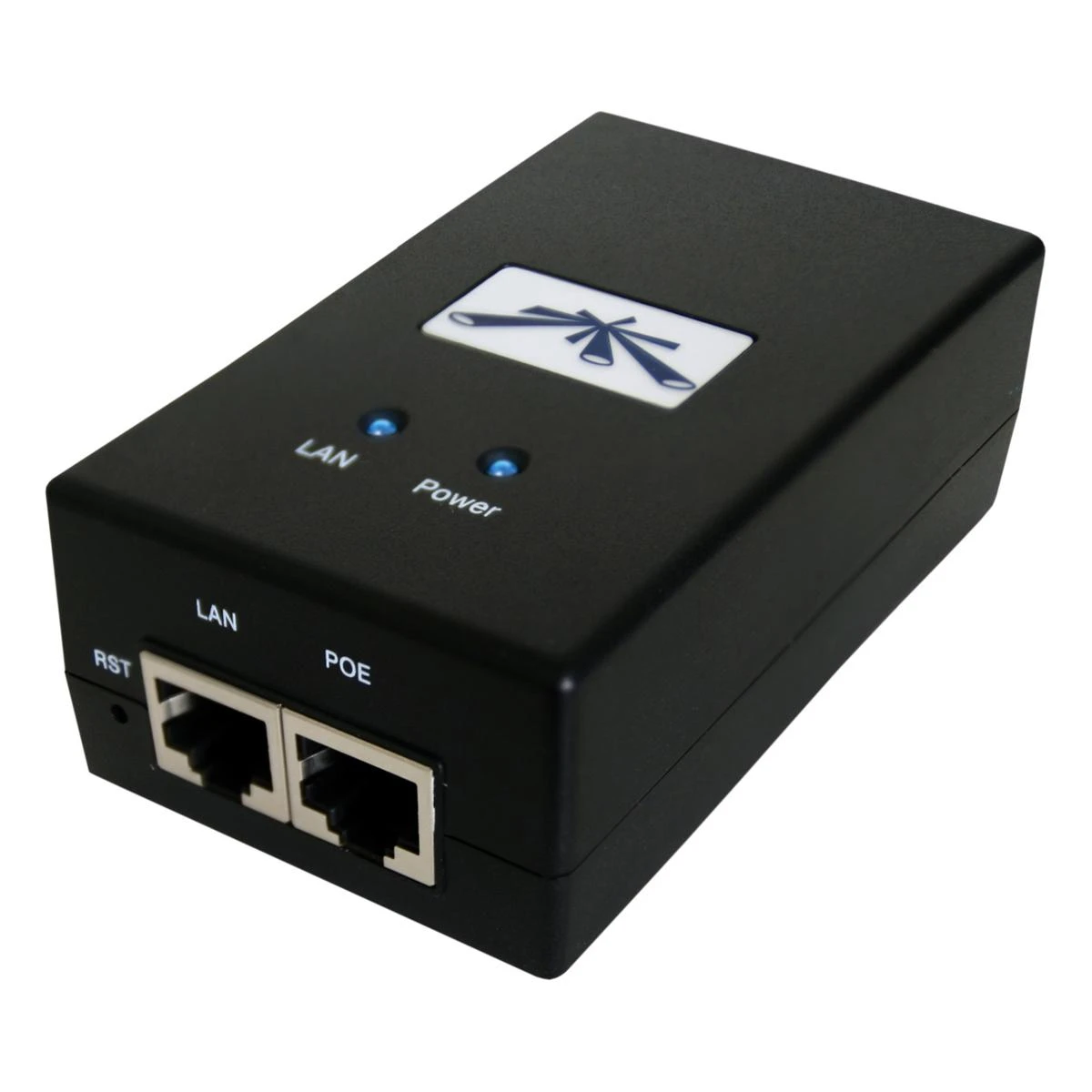 UBIQUITI POE-24-24W Ubiquiti PoE-24 pasyvus PoE adapteris EU, 24V 1A, įžeminimas / ESD apsauga, 24W