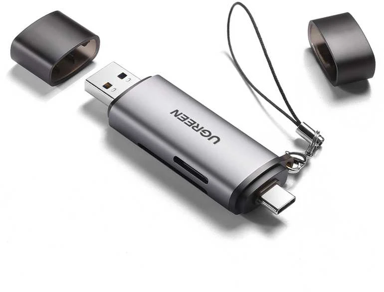 UGREEN USB + USB-C adapteris kortelių skaitytuvas SD + Micro SD