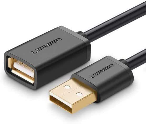 UGREEN US103 USB2.0 kabelio prailginimas 1m - Juodas