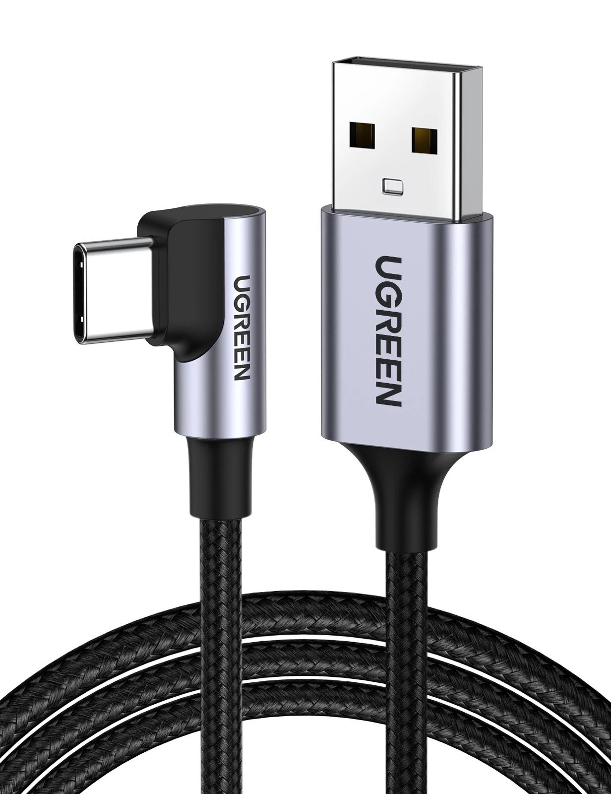 Kampinis USB-C kabelis UGREEN 3A Quick Charge 3.0 1m