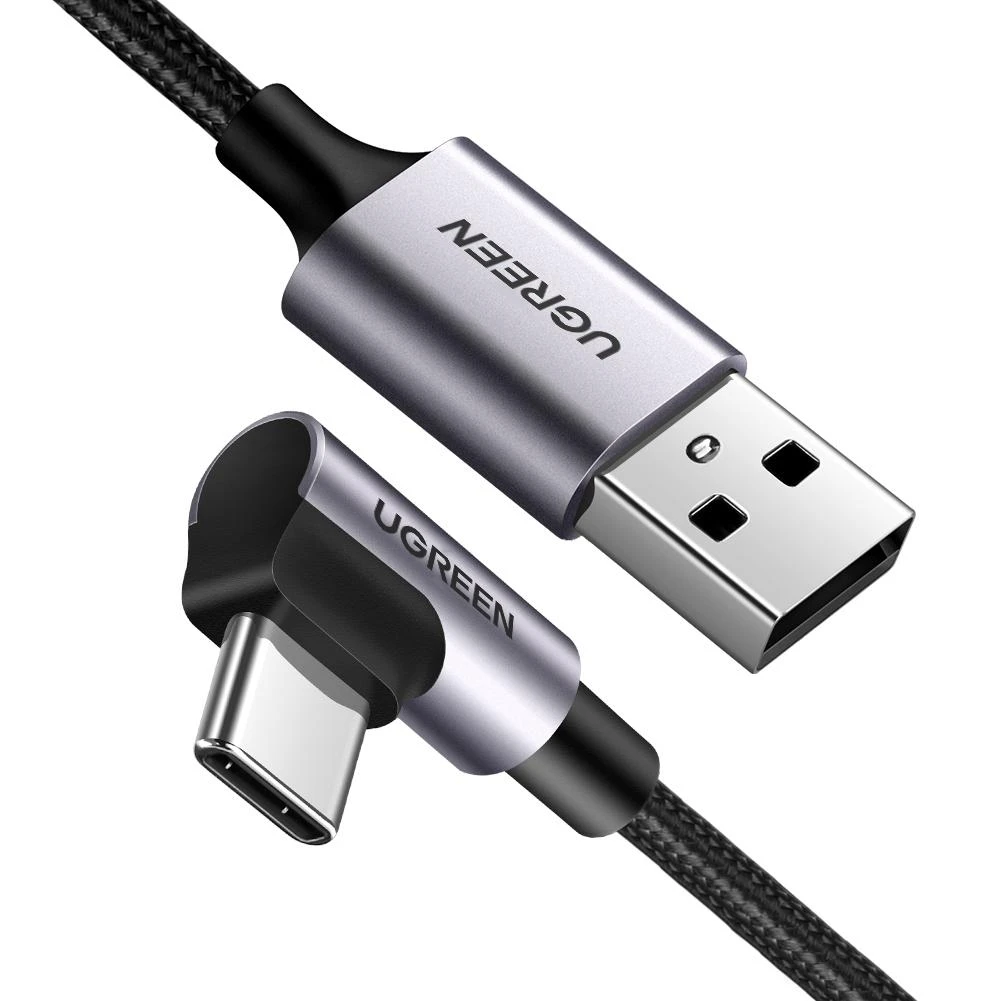 Kampinis USB-C kabelis UGREEN 3A Quick Charge 3.0 1m
